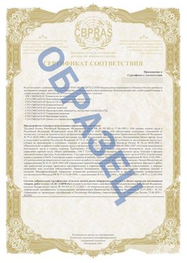 Образец Приложение к СТО 01.064.00220722.2-2020 Новокузнецк Сертификат СТО 01.064.00220722.2-2020 